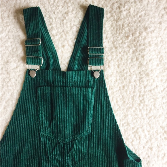 Forever 21 Jade Green Overall Jumper Dress - Picture 2 of 8